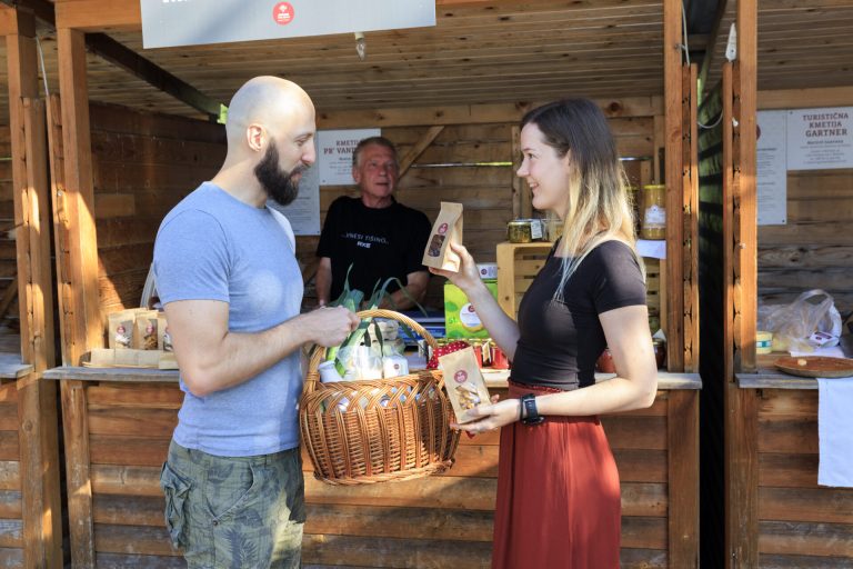 Samstagsmarkt in Bohinj